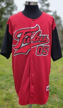 Vintage FUBU League Baseball Jersey Royal Blue 90s Vtg Streetwear Mens Large L
